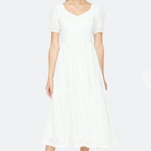 Lost + Wander, Middle of Nowhere Dress, Eyelet, Pockets, Midi, Lined, Medium